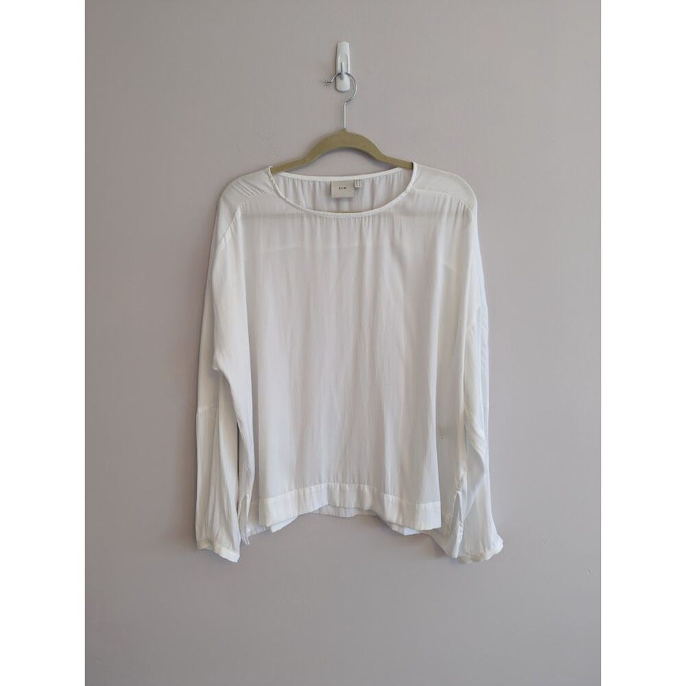 ELK Long Sleeve White Blouse size US 12 Orig. $189